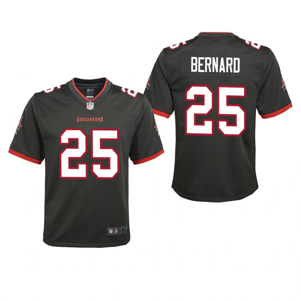 Tampa Bay Buccaneers Giovani Bernard Pewter Jersey Alternate Game Youth