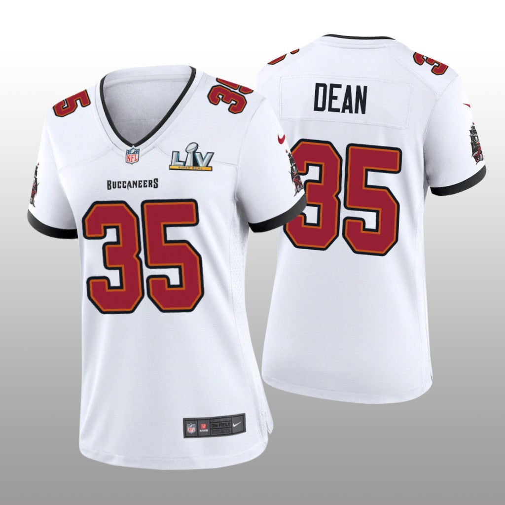 Tampa Bay Buccaneers Jamel Dean White Game Jersey Super Bowl LV Women's
