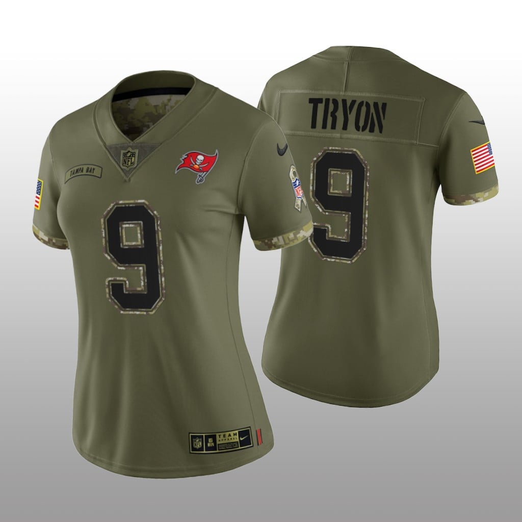 Tampa Bay Buccaneers Joe Tryon Olive Limited Jersey Salute To Service Women's