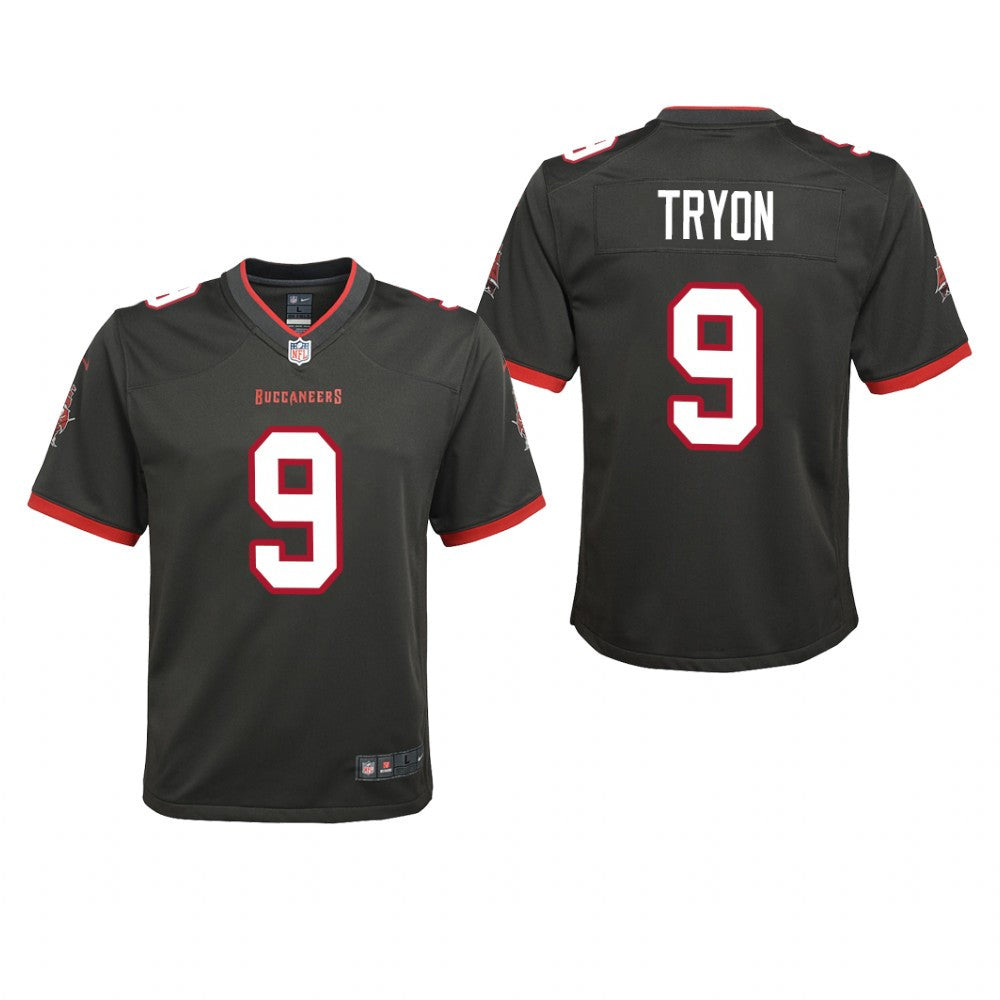 Tampa Bay Buccaneers Joe Tryon Pewter Jersey Game Youth