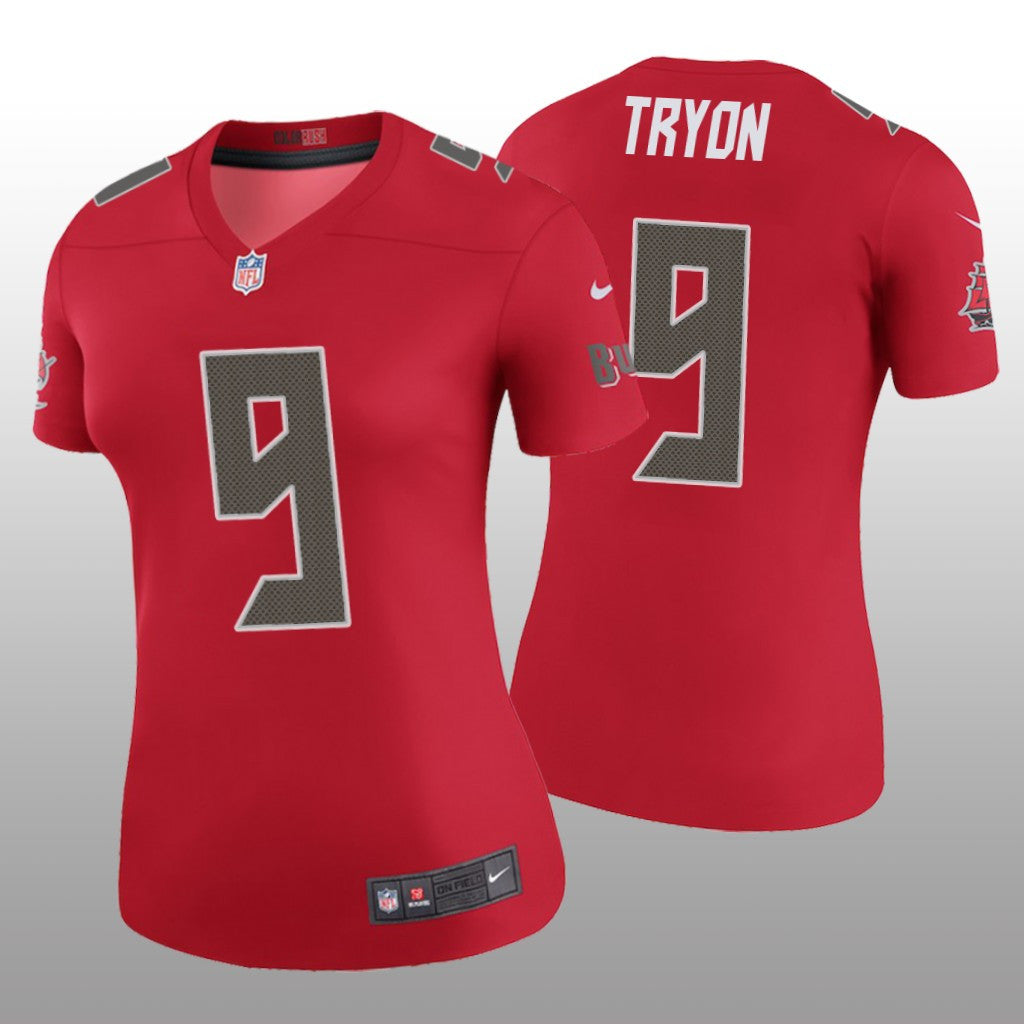 Tampa Bay Buccaneers Joe Tryon Red Jersey Color Rush Legend Women's