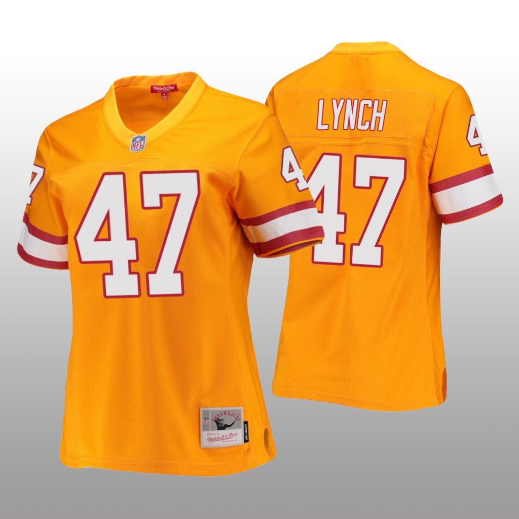 Tampa Bay Buccaneers John Lynch Orange Jersey Legacy Women's