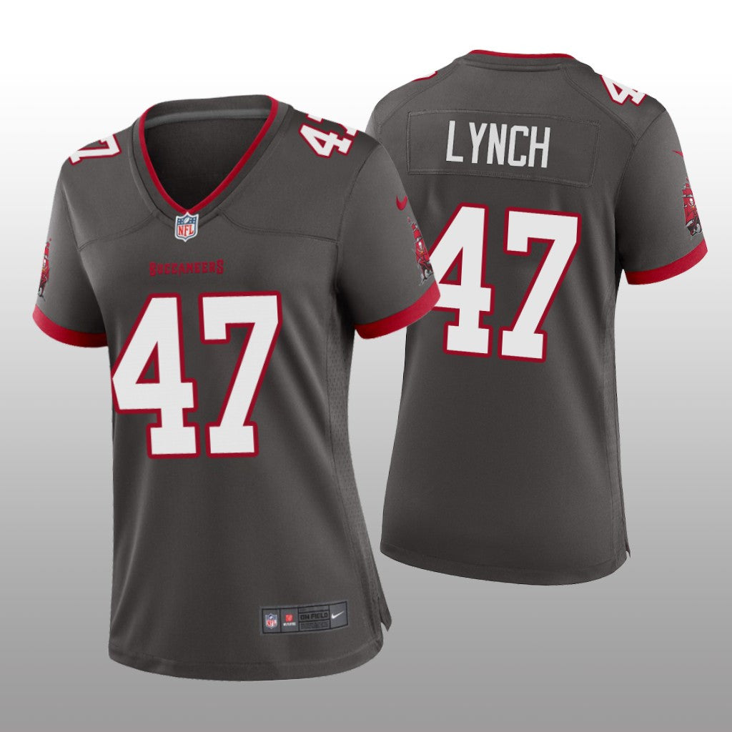 Tampa Bay Buccaneers John Lynch Pewter Jersey Game Women's
