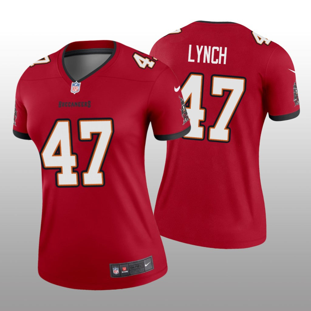 Tampa Bay Buccaneers John Lynch Red Jersey Legend Women's