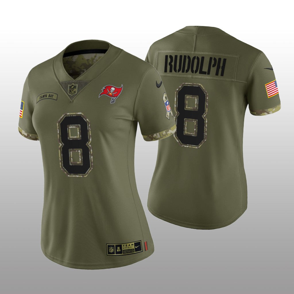 Tampa Bay Buccaneers Kyle Rudolph Olive Limited Jersey Salute To Service Women's