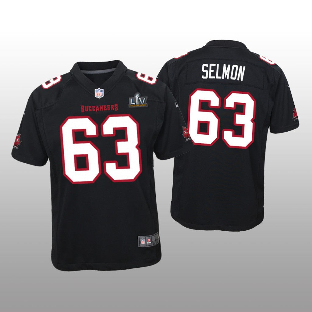 Tampa Bay Buccaneers Lee Roy Selmon Black Game Fashion Jersey Super Bowl LV Youth