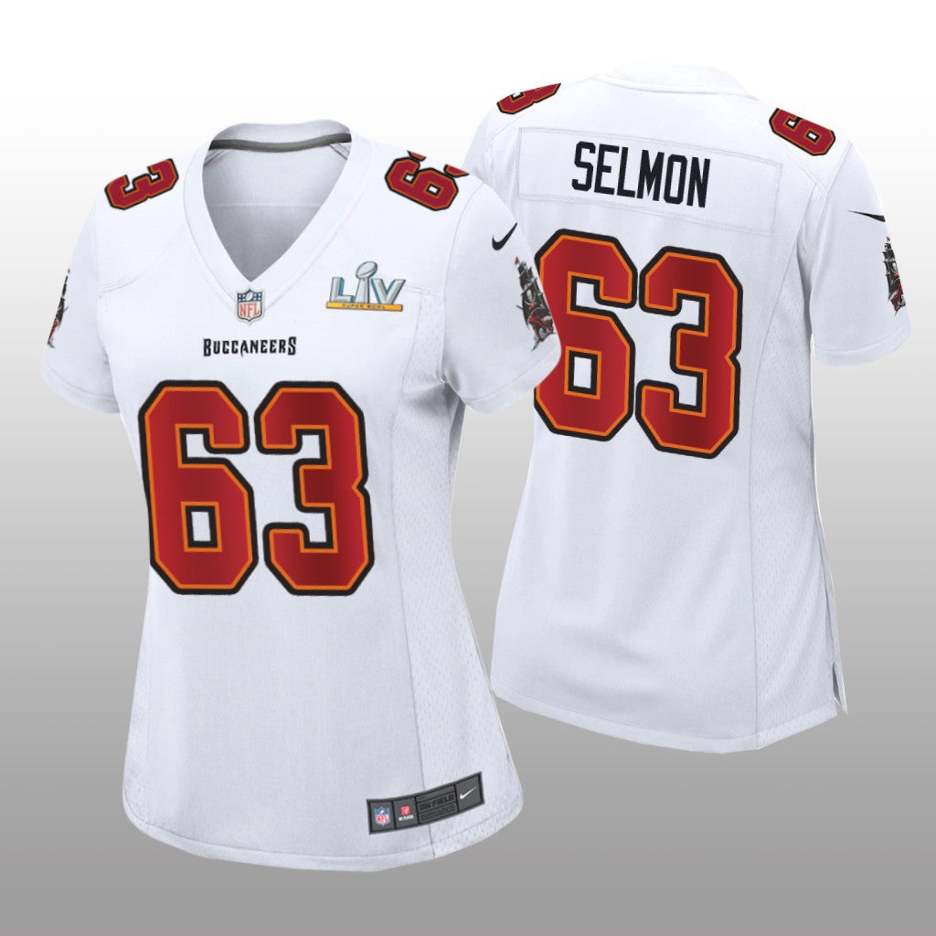 Tampa Bay Buccaneers Lee Roy Selmon White Game Fashion Jersey Super Bowl LV Women's