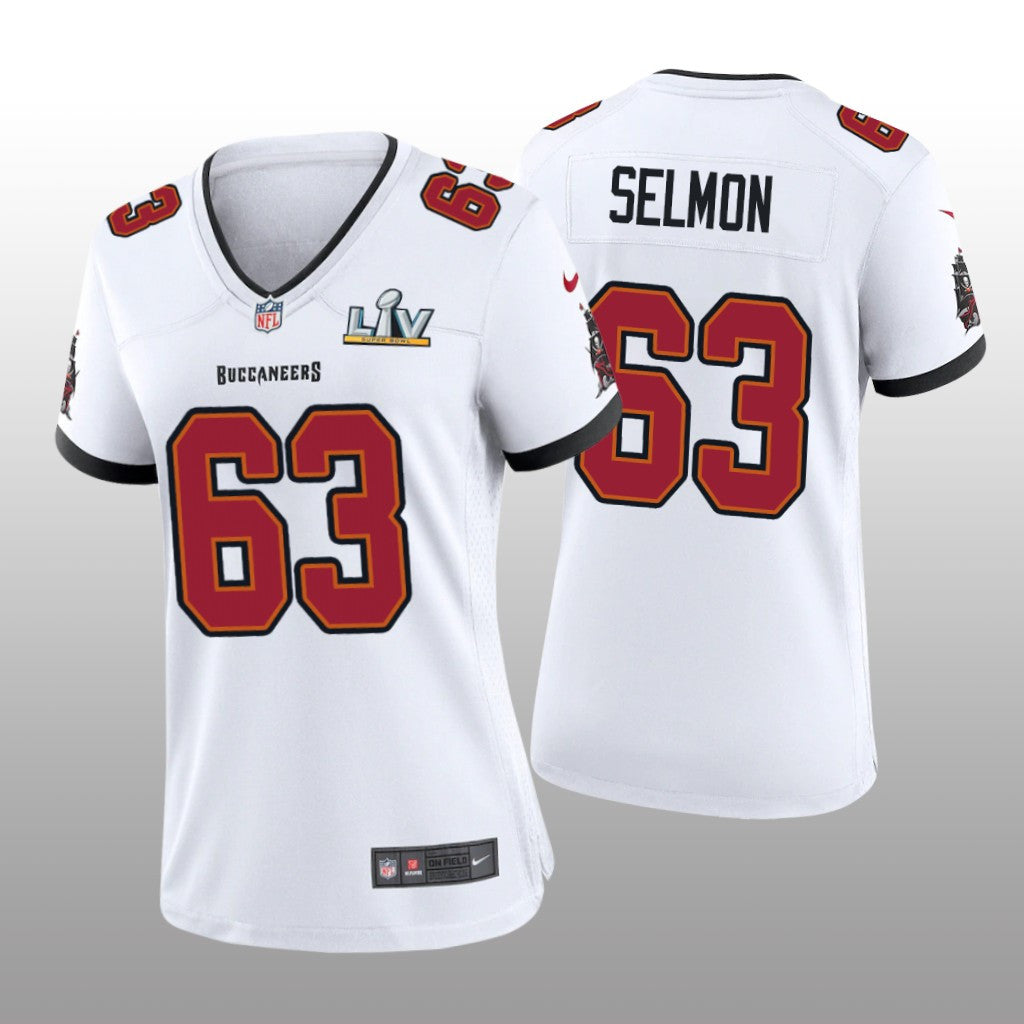 Tampa Bay Buccaneers Lee Roy Selmon White Game Jersey Super Bowl LV Women's