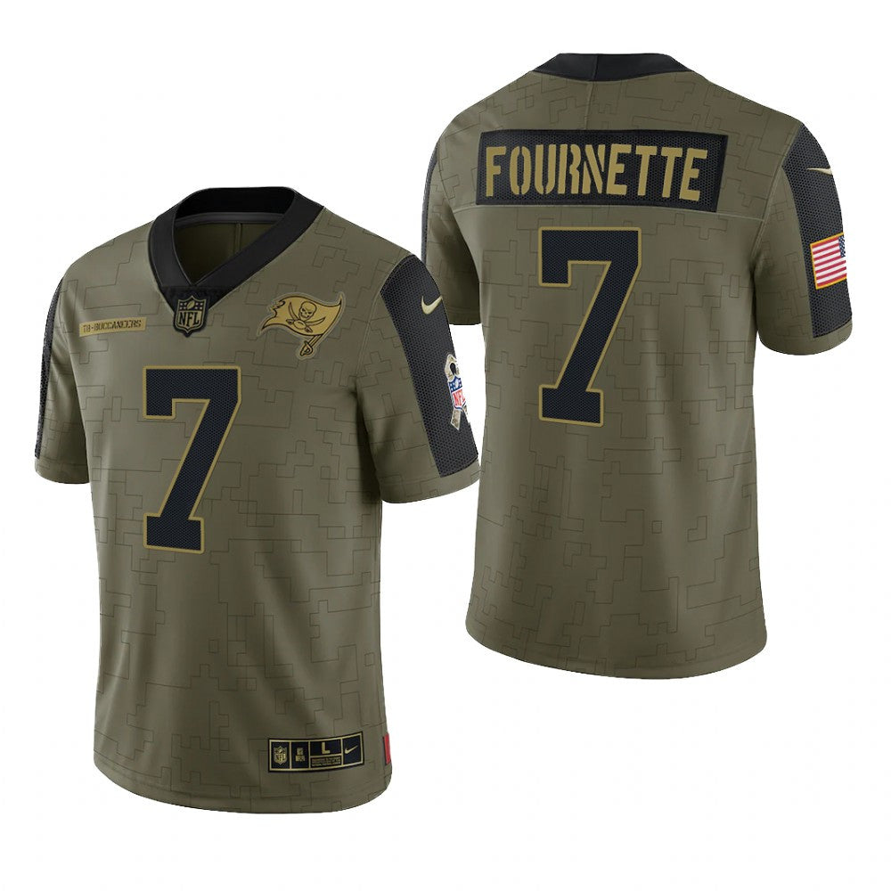 Tampa Bay Buccaneers Leonard Fournette Olive Limited Jersey Salute To Service Men's