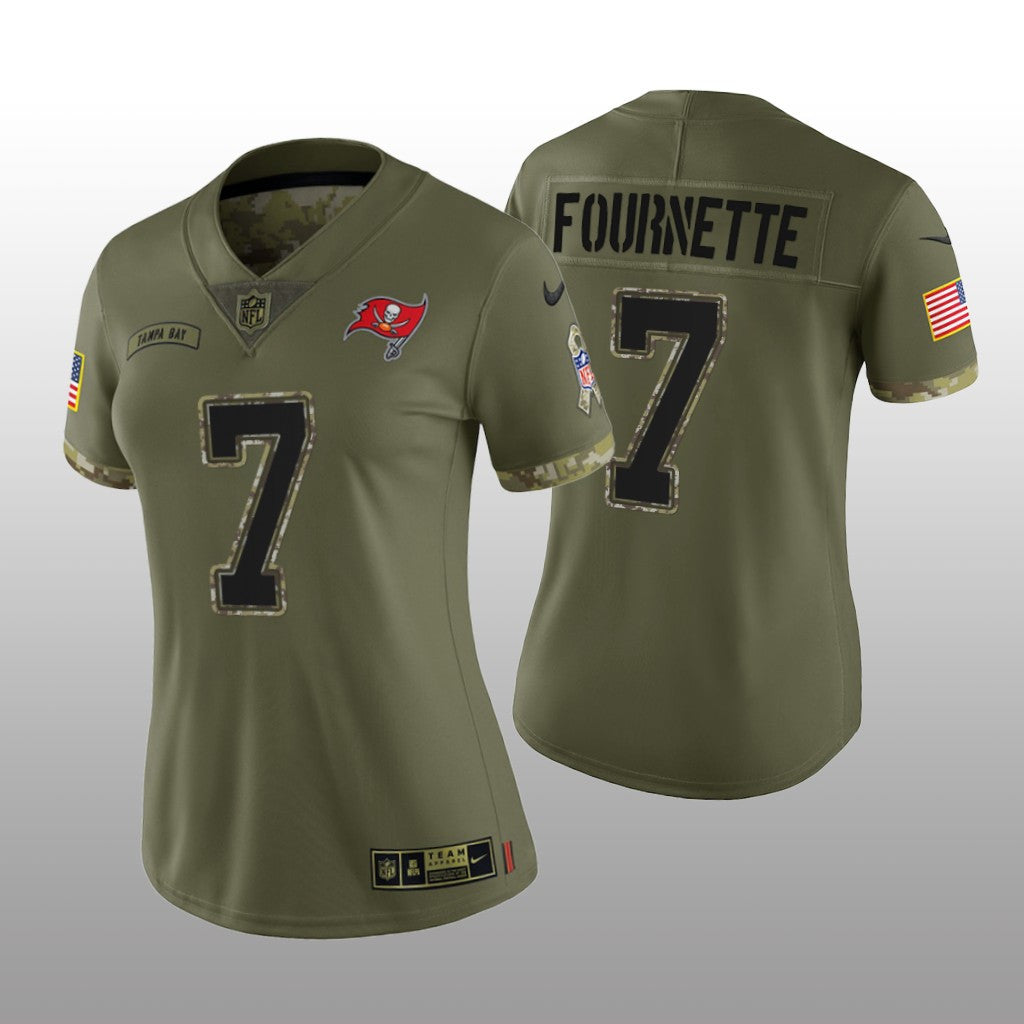 Tampa Bay Buccaneers Leonard Fournette Olive Limited Jersey Salute To Service Women's