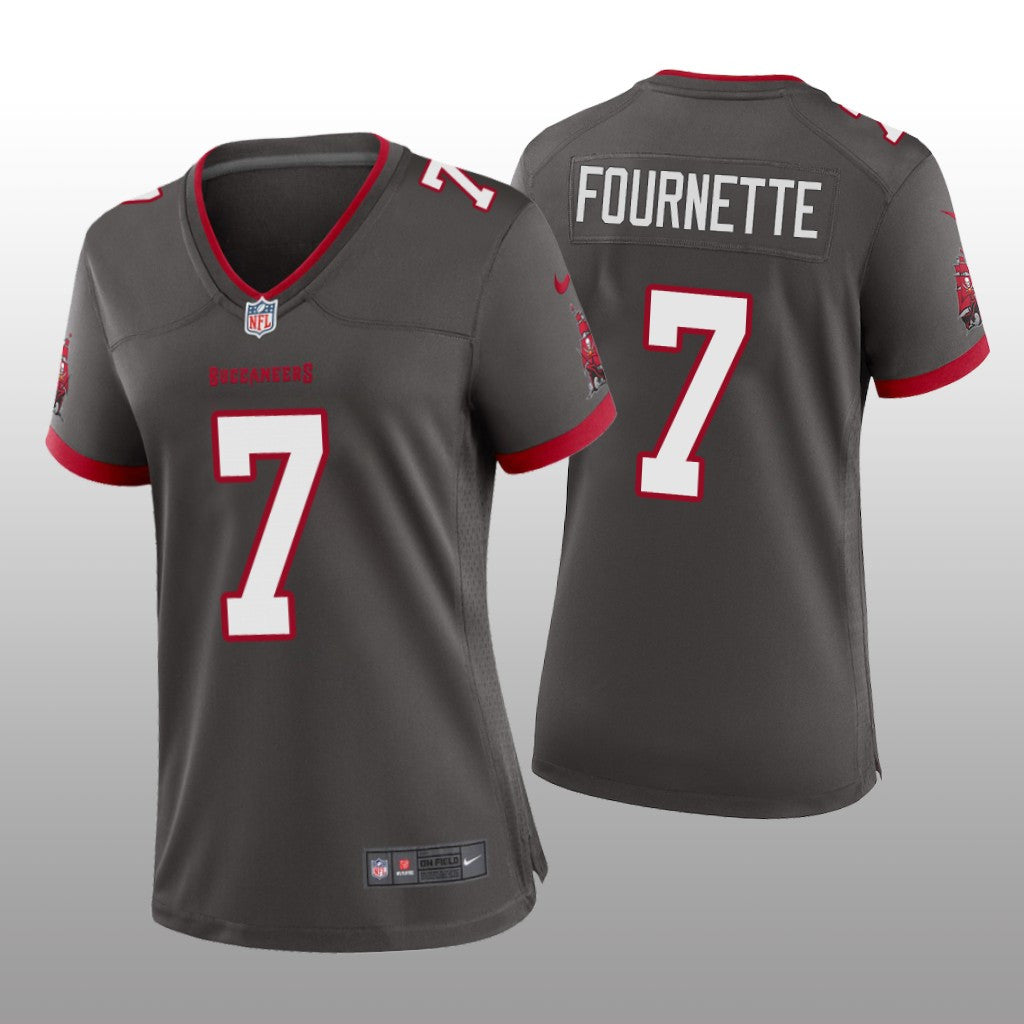 Tampa Bay Buccaneers Leonard Fournette Pewter Jersey Alternate Game Women's