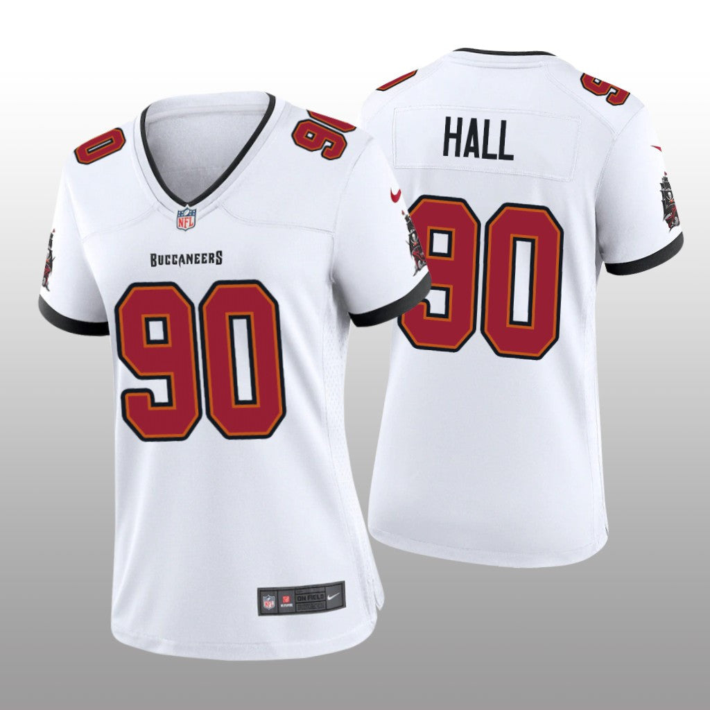 Tampa Bay Buccaneers Logan Hall White Jersey Game Women's
