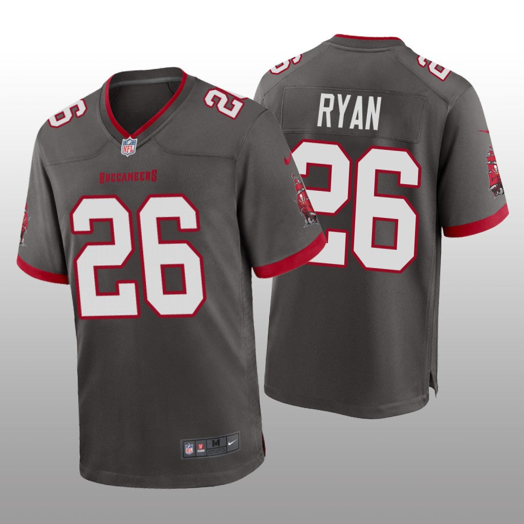 Tampa Bay Buccaneers Logan Ryan Pewter Jersey Alternate Game Men's