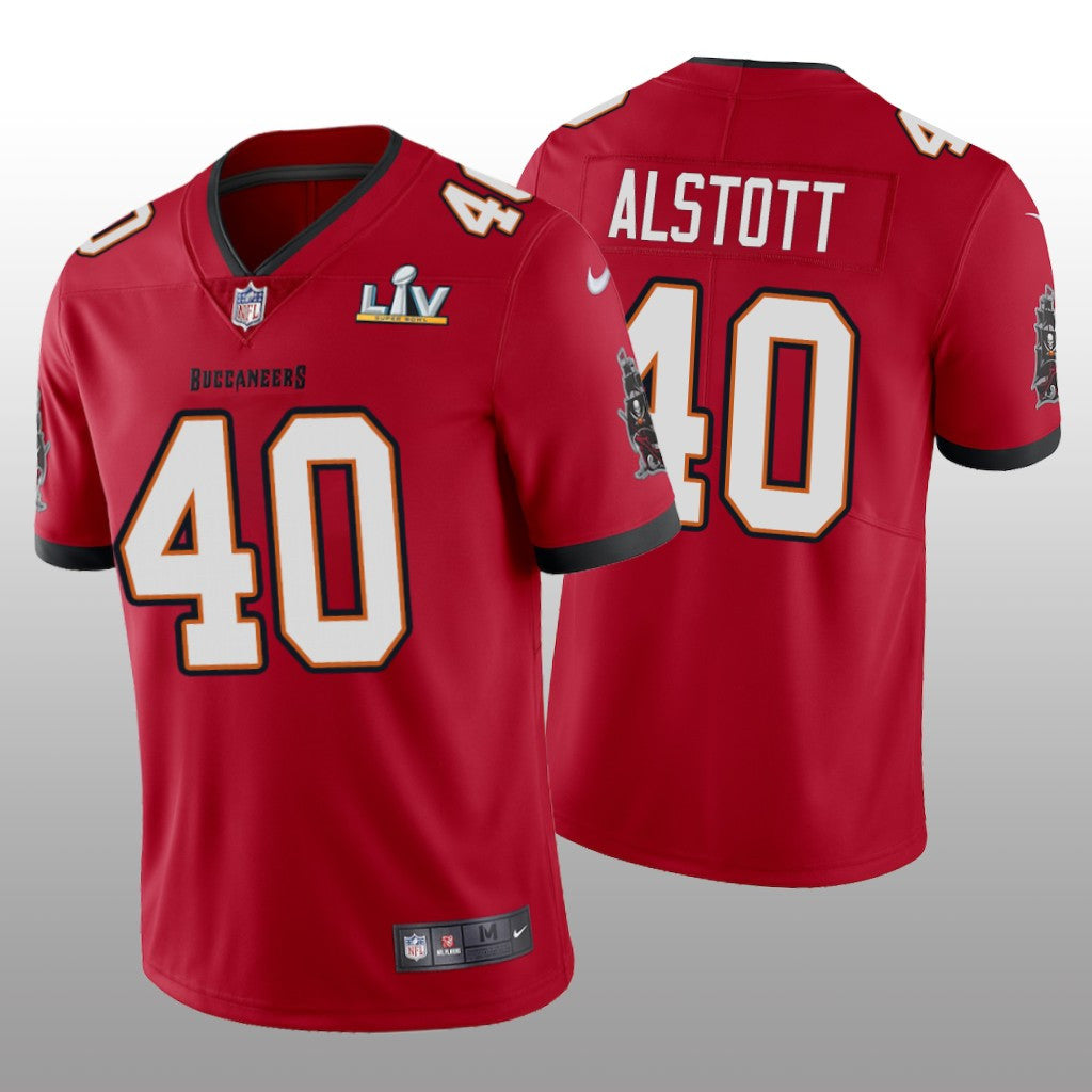 Tampa Bay Buccaneers Mike Alstott Red Vapor Limited Jersey Super Bowl LV Men's