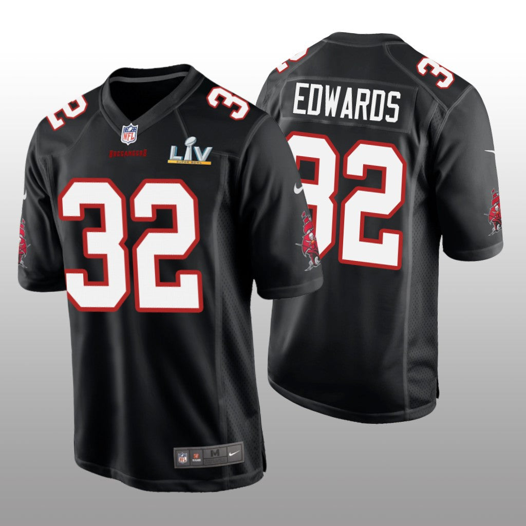 Tampa Bay Buccaneers Mike Edwards Black Game Fashion Jersey Super Bowl LV Men's