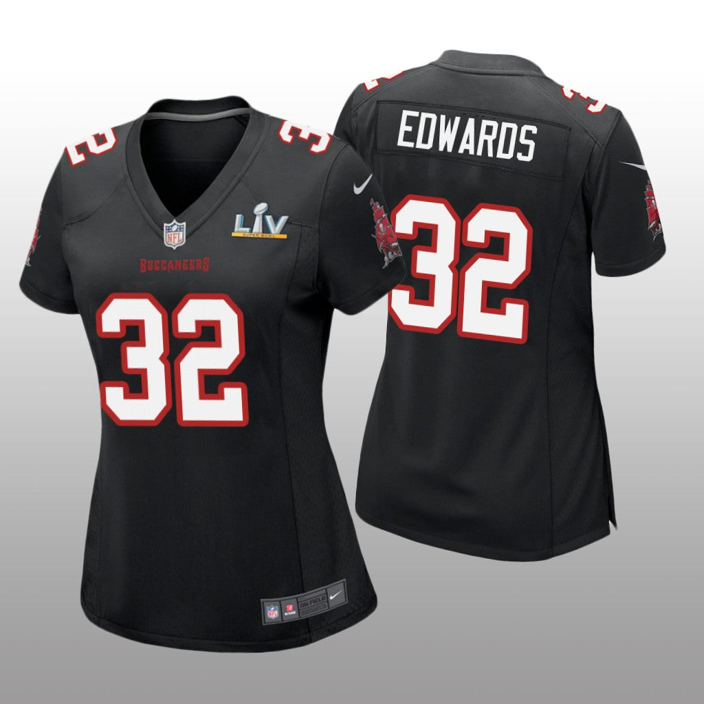 Tampa Bay Buccaneers Mike Edwards Black Game Fashion Jersey Super Bowl LV Women's