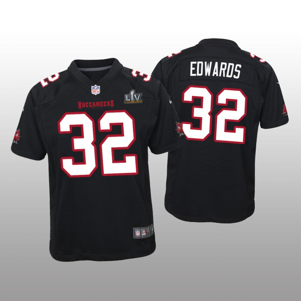 Tampa Bay Buccaneers Mike Edwards Black Game Fashion Jersey Super Bowl LV Youth