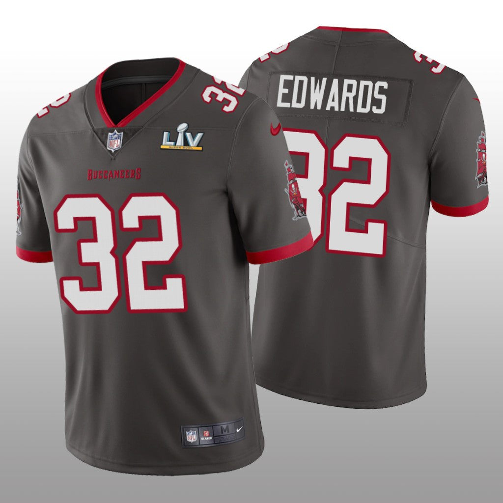 Tampa Bay Buccaneers Mike Edwards Pewter Vapor Limited Jersey Super Bowl LV Men's