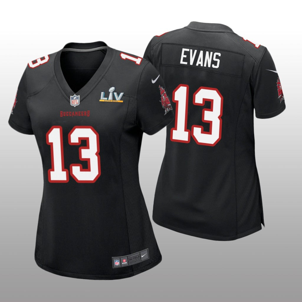Tampa Bay Buccaneers Mike Evans Black Game Fashion Jersey Super Bowl LV Women's