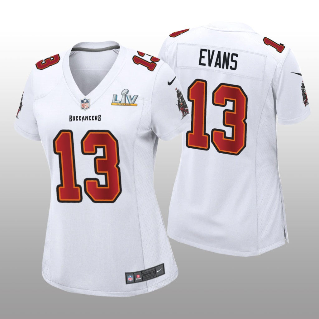 Tampa Bay Buccaneers Mike Evans White Game Fashion Jersey Super Bowl LV Women's
