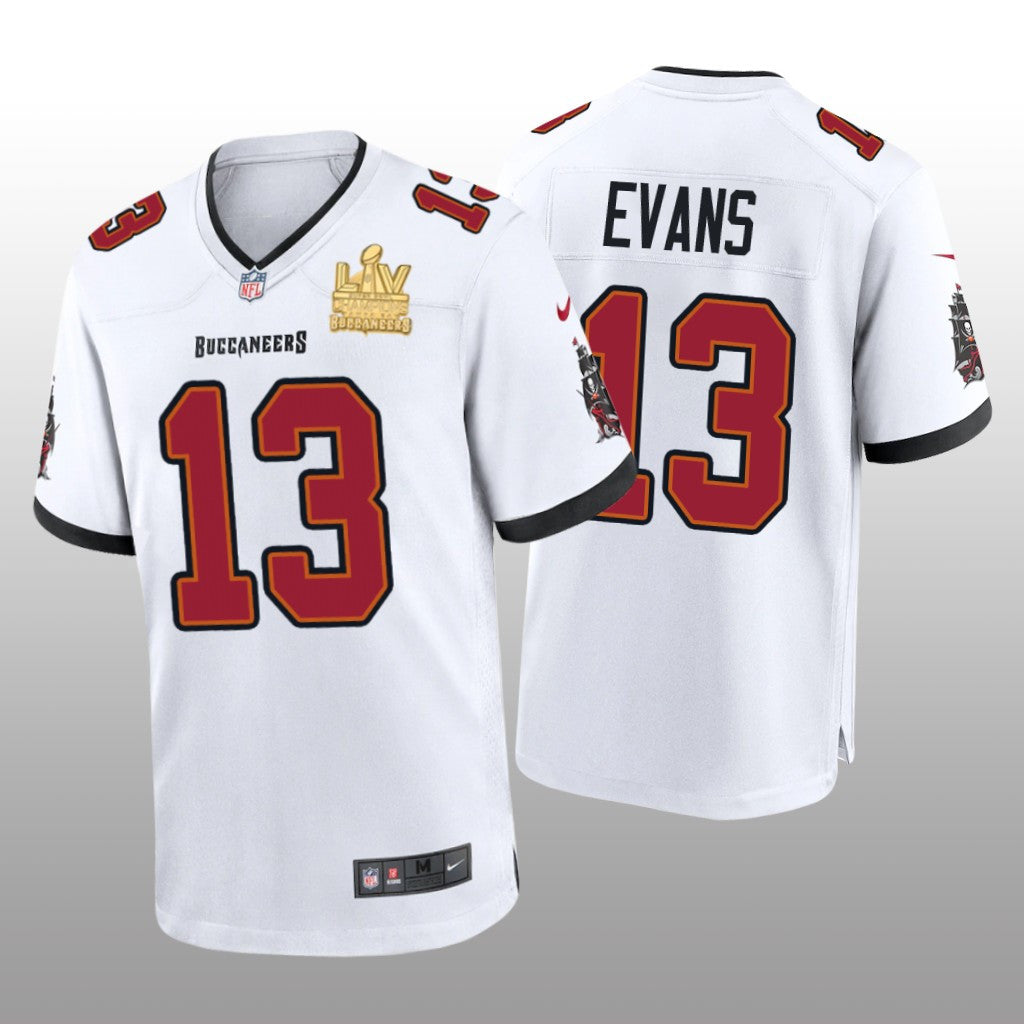 Tampa Bay Buccaneers Mike Evans White Game Jersey Super Bowl LV Champions Men's