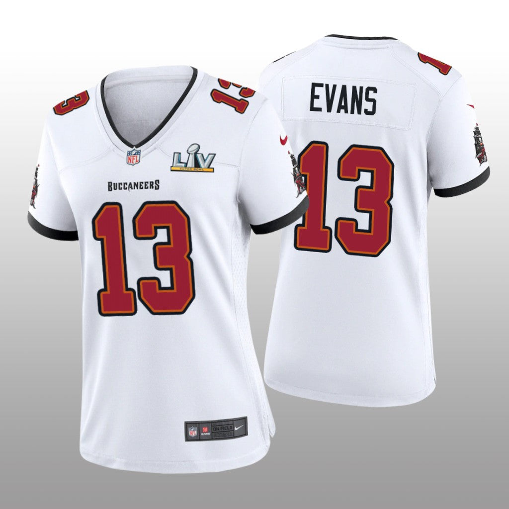 Tampa Bay Buccaneers Mike Evans White Game Jersey Super Bowl LV Women's