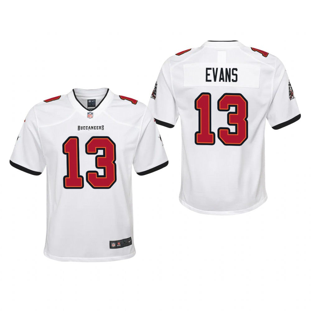 Tampa Bay Buccaneers Mike Evans White Jersey Game Youth