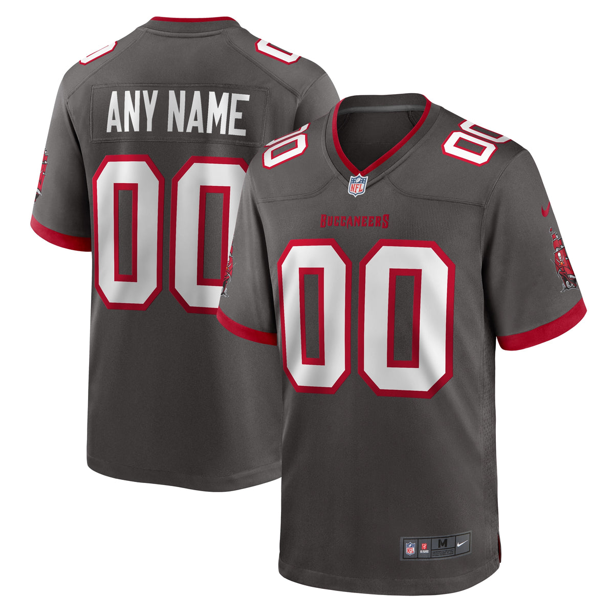 Tampa Bay Buccaneers Nike Alternate Custom Game Jersey Pewter