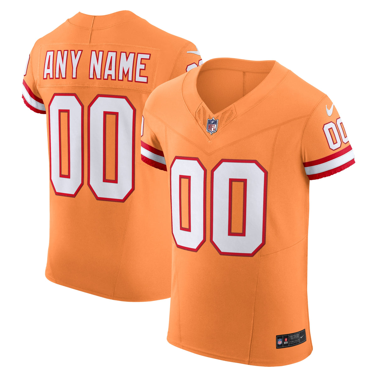 Tampa Bay Buccaneers Nike Vapor F.U.S.E. Elite Custom Jersey Orange