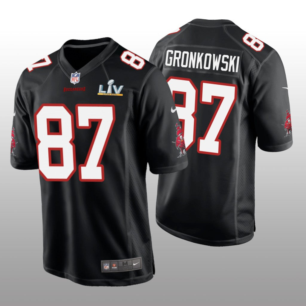 Tampa Bay Buccaneers Rob Gronkowski Black Game Fashion Jersey Super Bowl LV Men's