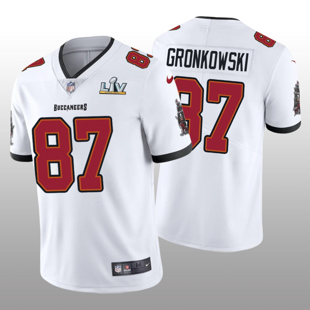 Tampa Bay Buccaneers Rob Gronkowski White Vapor Limited Jersey Super Bowl LV Men's