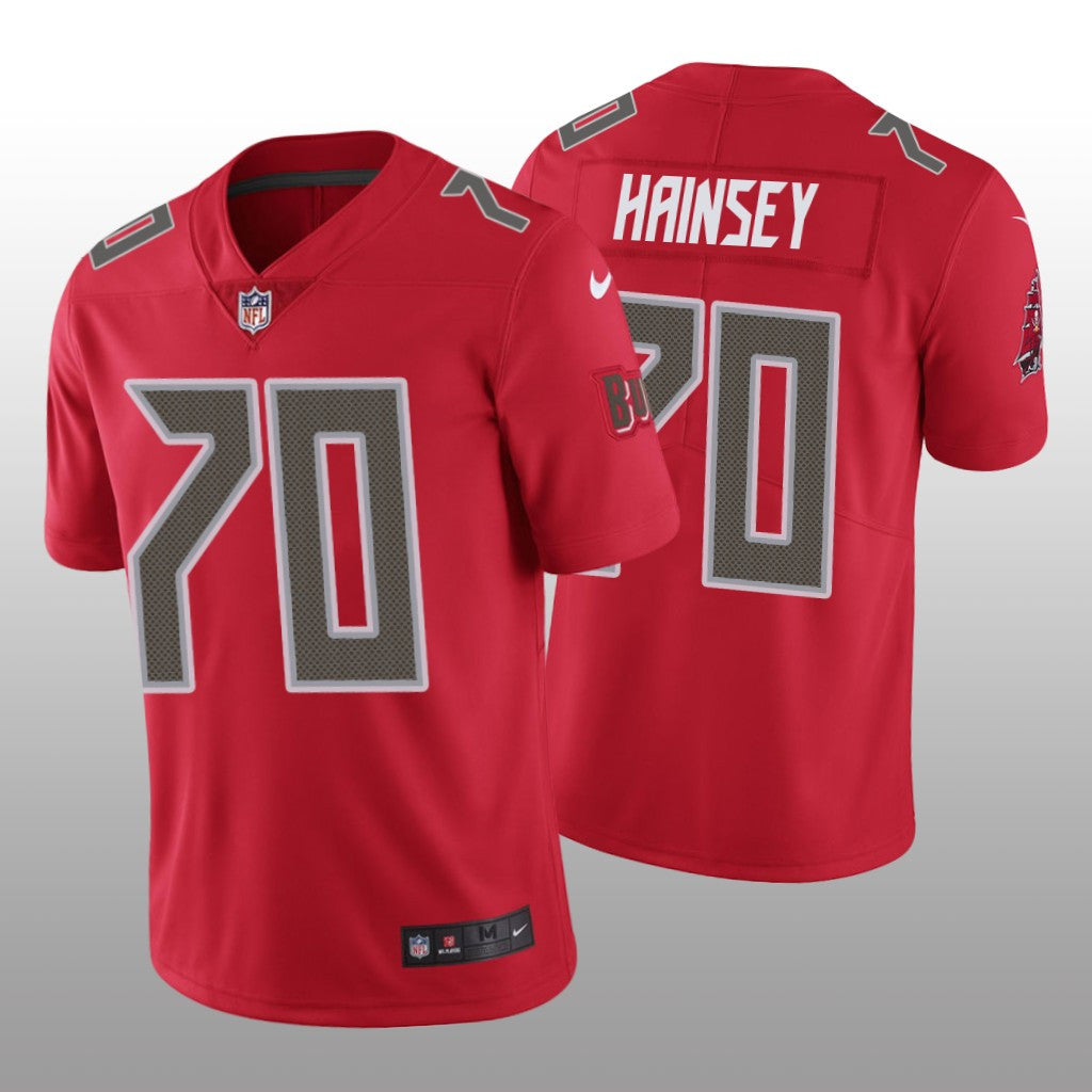 Tampa Bay Buccaneers Robert Hainsey Red Jersey Color Rush Limited Men's