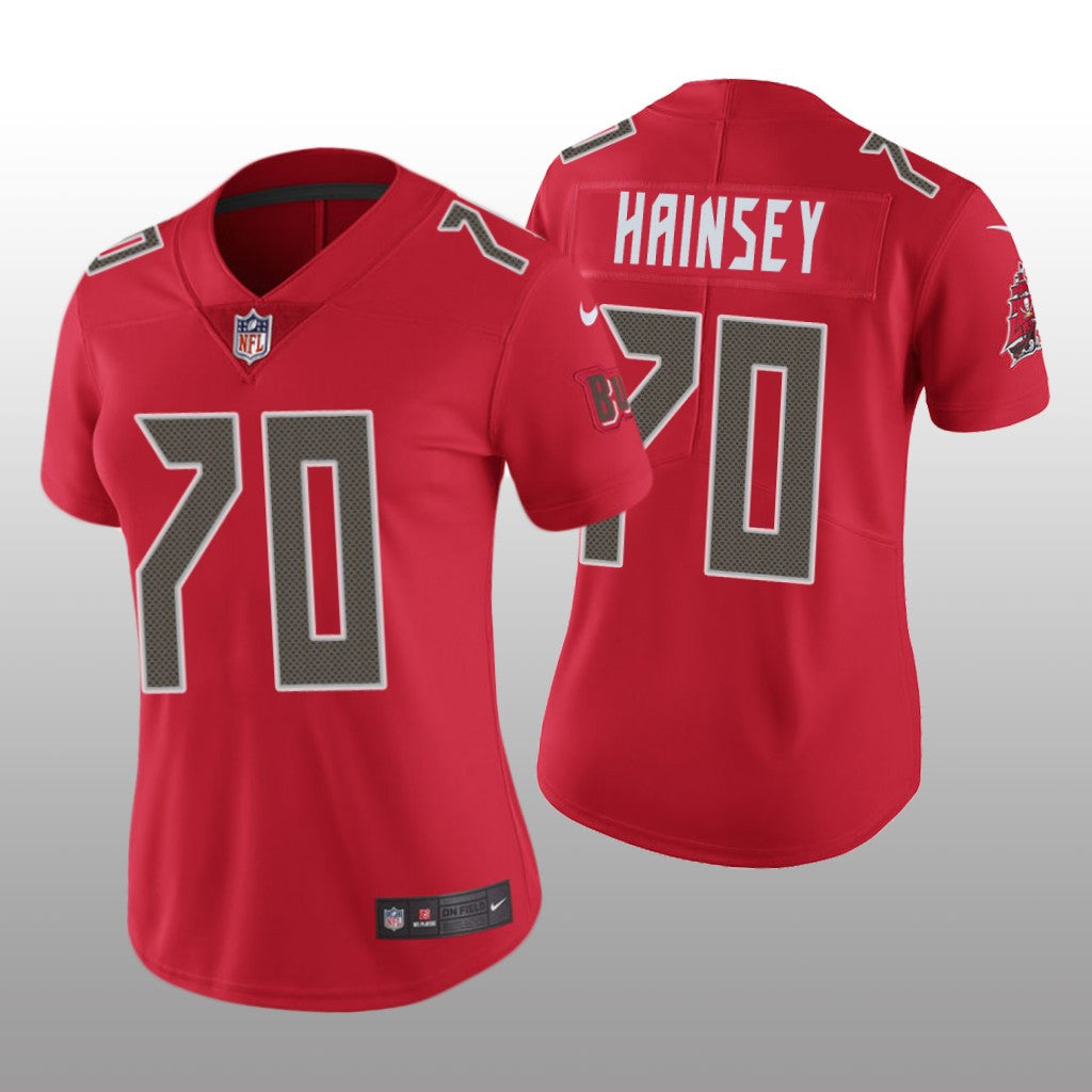 Tampa Bay Buccaneers Robert Hainsey Red Jersey Color Rush Limited Women's