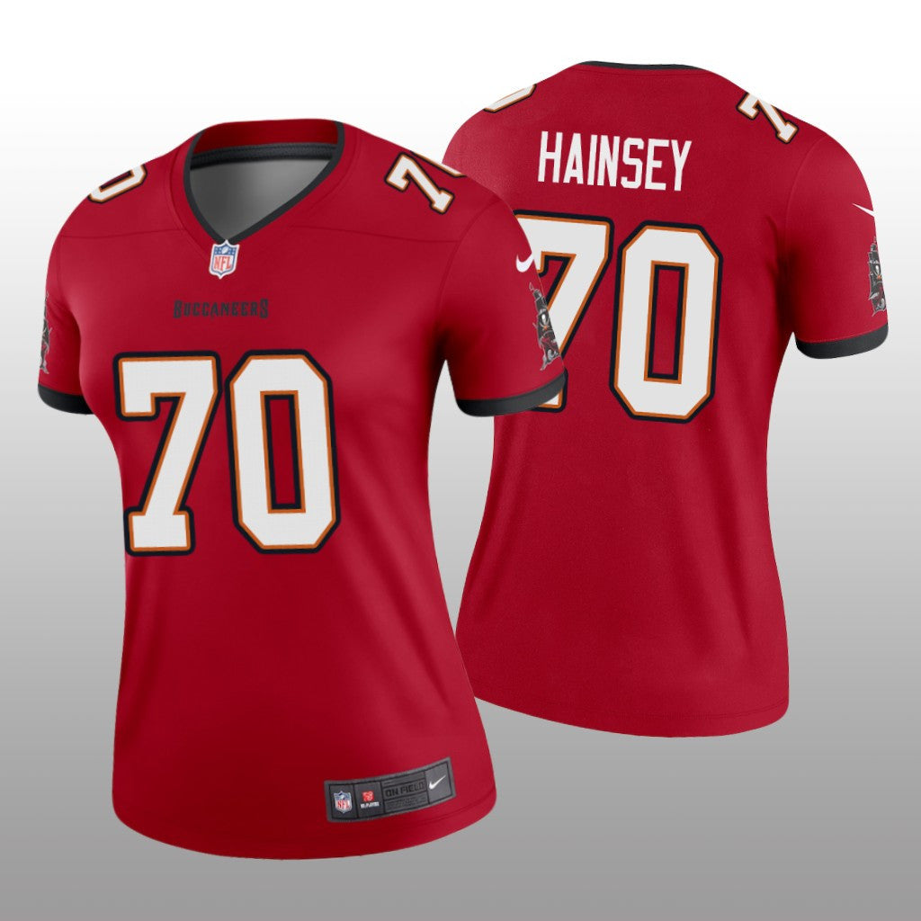 Tampa Bay Buccaneers Robert Hainsey Red Jersey Legend Women's