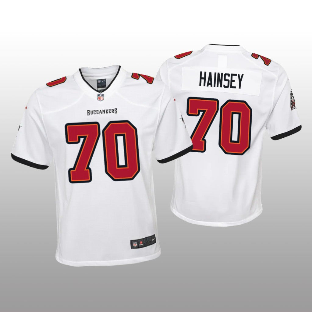 Tampa Bay Buccaneers Robert Hainsey White Jersey Game Youth