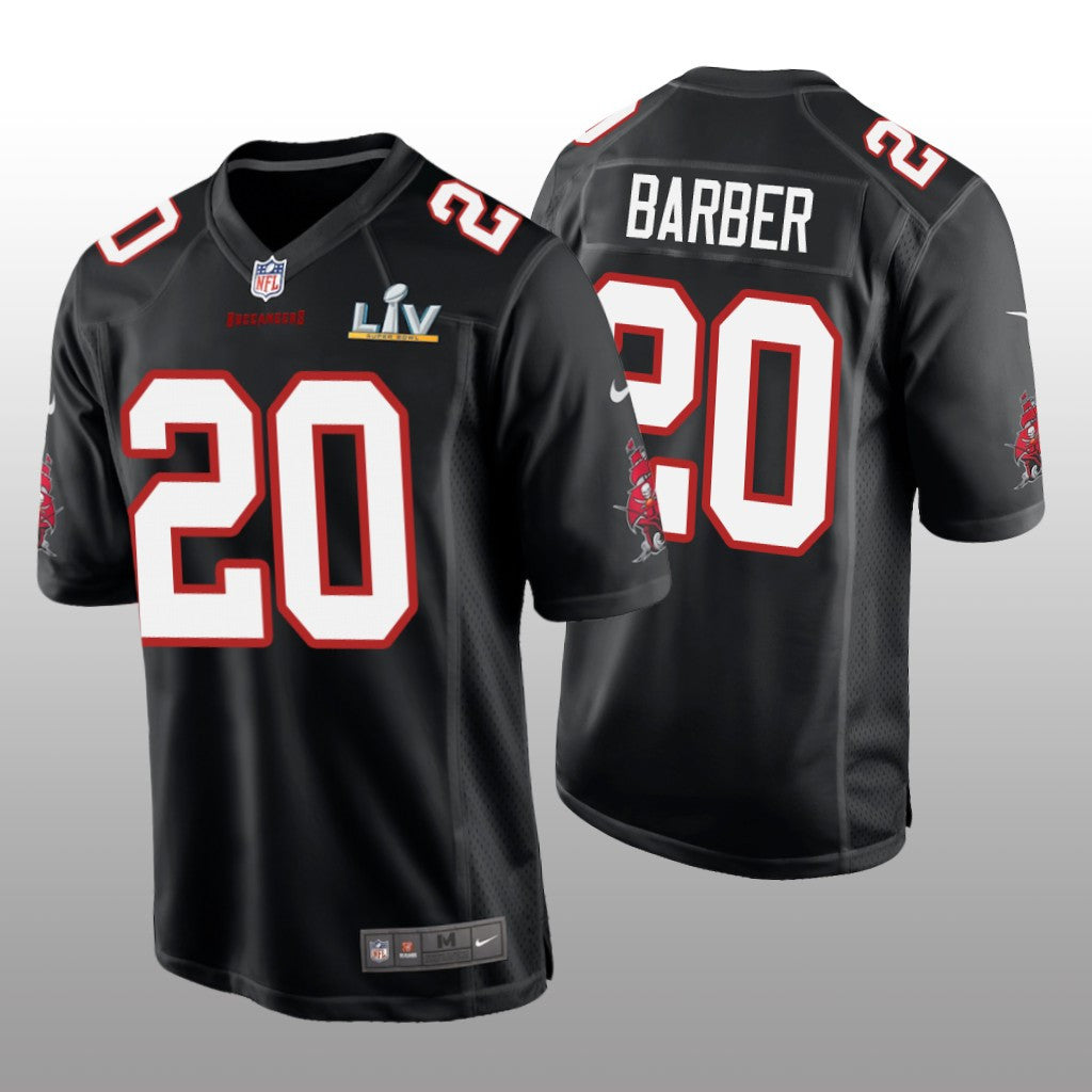 Tampa Bay Buccaneers Ronde Barber Black Game Fashion Jersey Super Bowl LV Men's