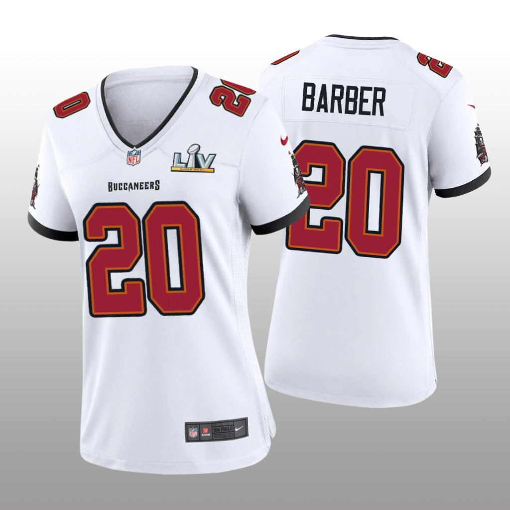 Tampa Bay Buccaneers Ronde Barber White Game Jersey Super Bowl LV Women's