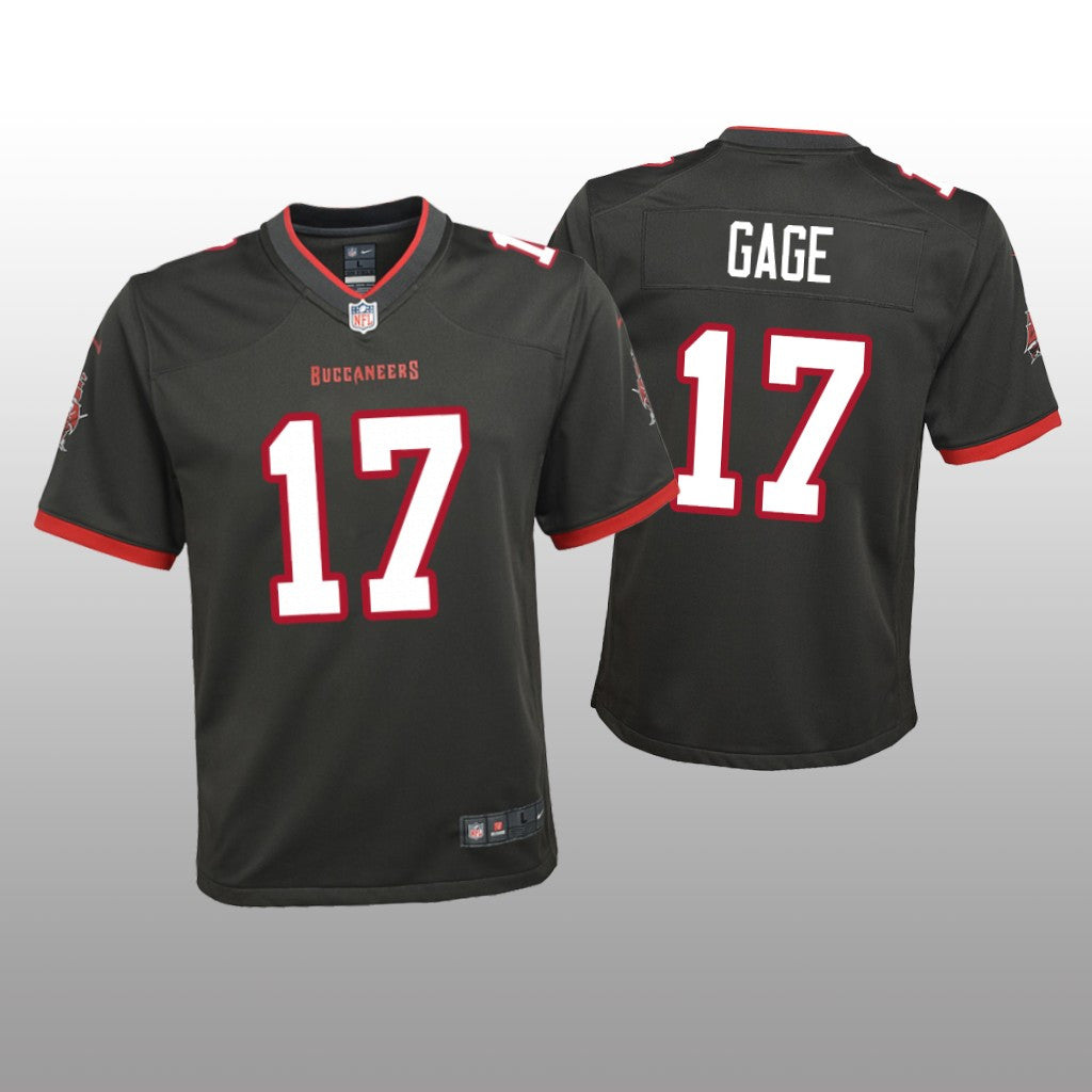 Tampa Bay Buccaneers Russell Gage Pewter Jersey Alternate Game Youth