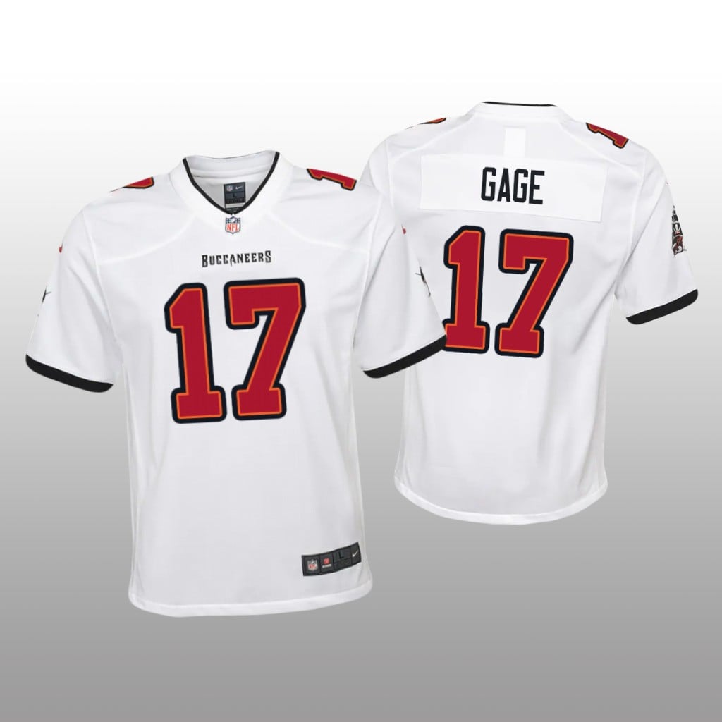 Tampa Bay Buccaneers Russell Gage White Jersey Game Youth