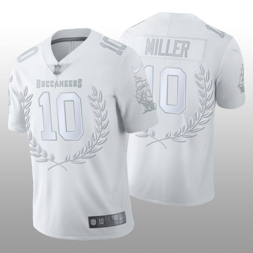 Tampa Bay Buccaneers Scotty Miller White Jersey Platinum Limited