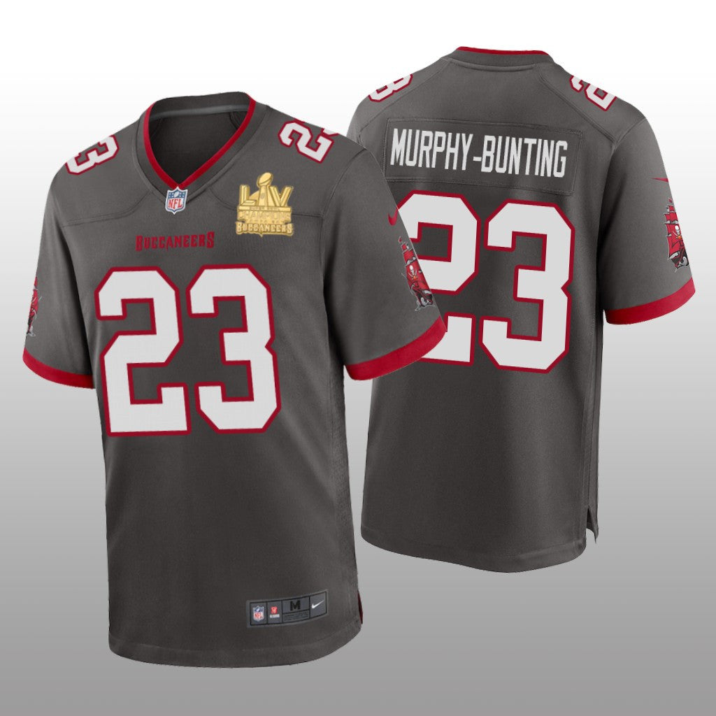 Tampa Bay Buccaneers Sean Murphy-Bunting Pewter Game Jersey Super Bowl LV Champions Men's