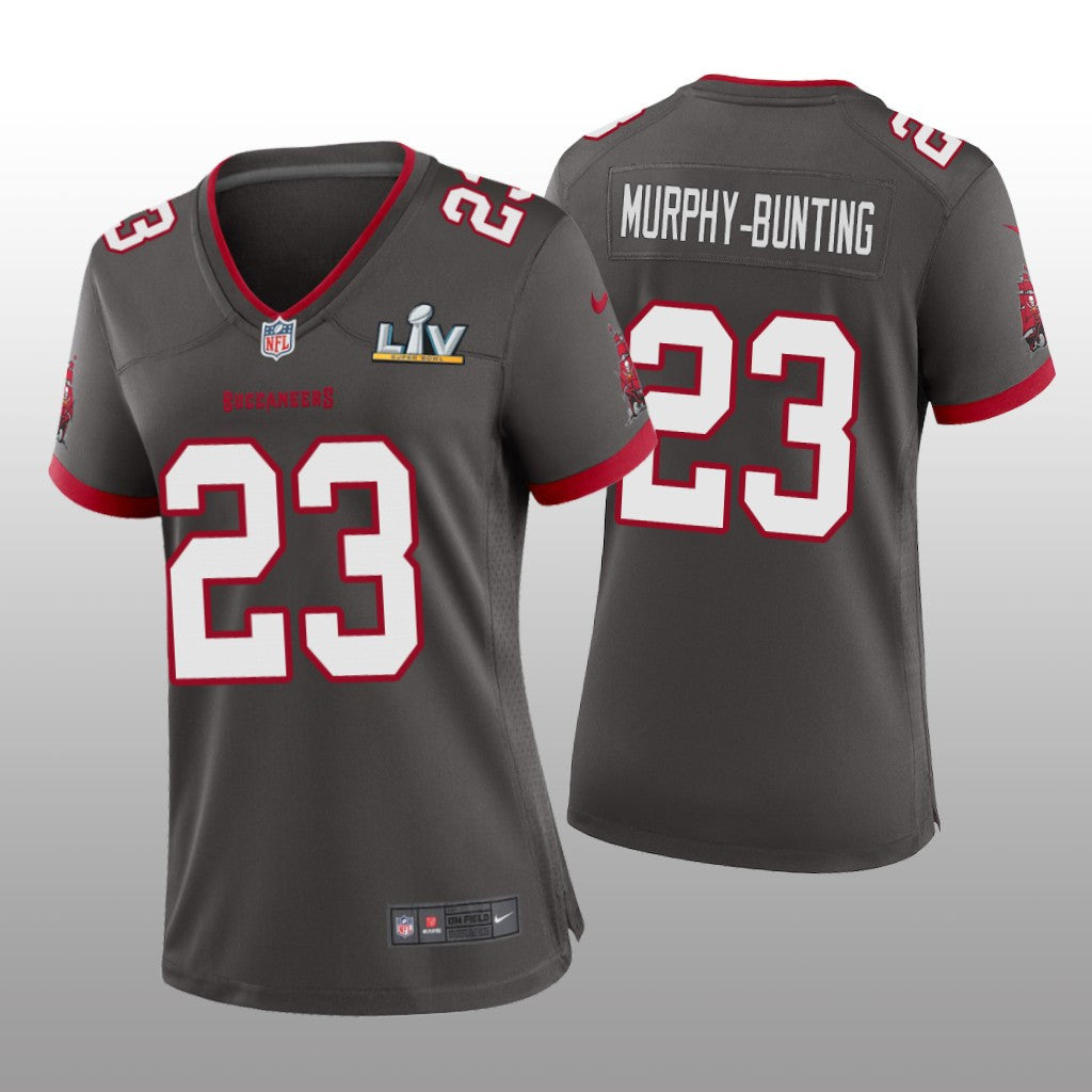 Tampa Bay Buccaneers Sean Murphy-Bunting Pewter Game Jersey Super Bowl LV Women's