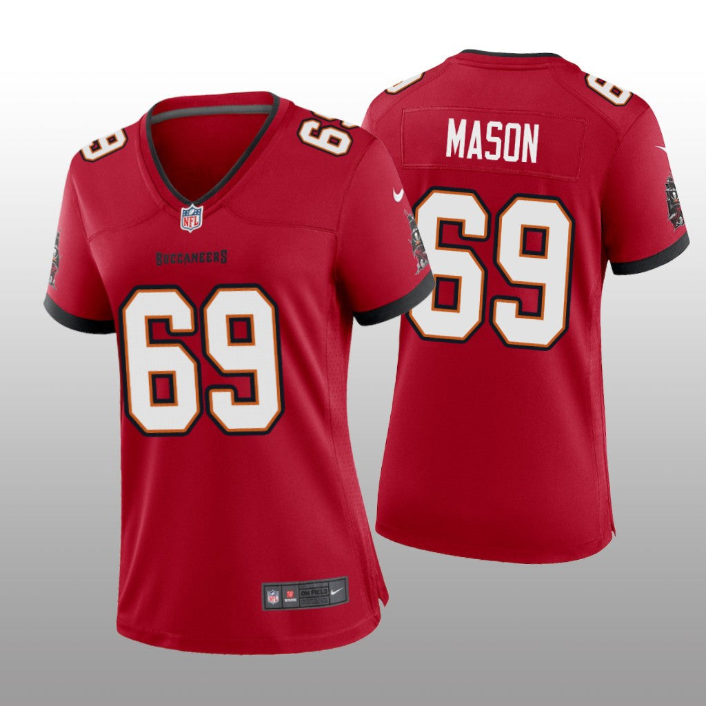 Tampa Bay Buccaneers Shaq Mason Red Jersey Game Women's