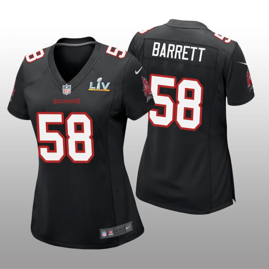 Tampa Bay Buccaneers Shaquil Barrett Black Game Fashion Jersey Super Bowl LV Women's