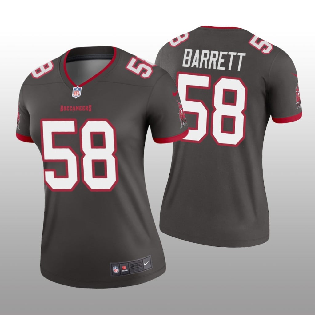 Tampa Bay Buccaneers Shaquil Barrett Pewter Jersey Legend Women's