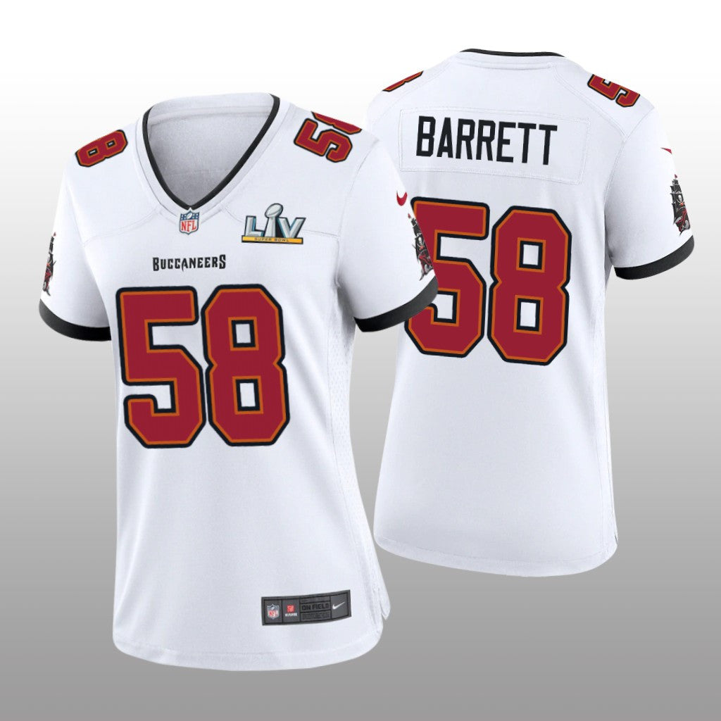 Tampa Bay Buccaneers Shaquil Barrett White Game Jersey Super Bowl LV Women's