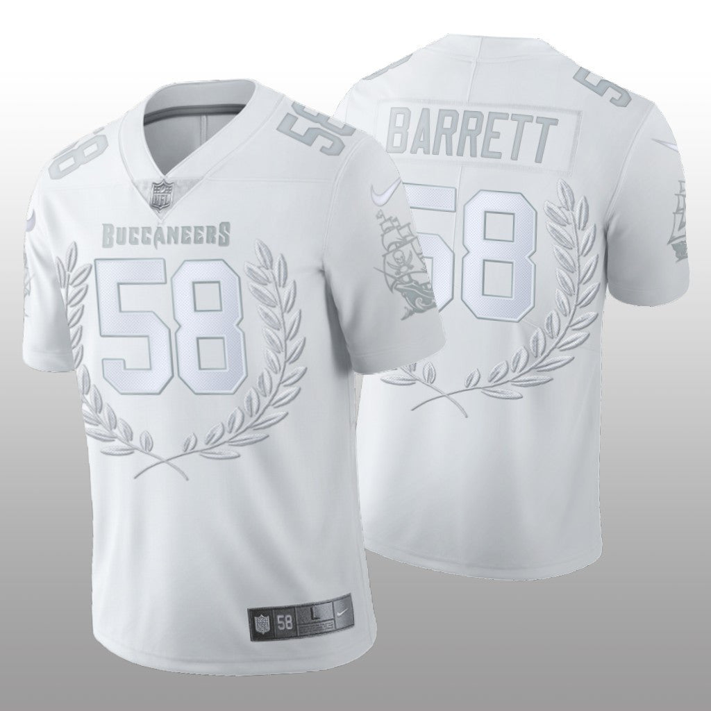 Tampa Bay Buccaneers Shaquil Barrett White Jersey Platinum Limited