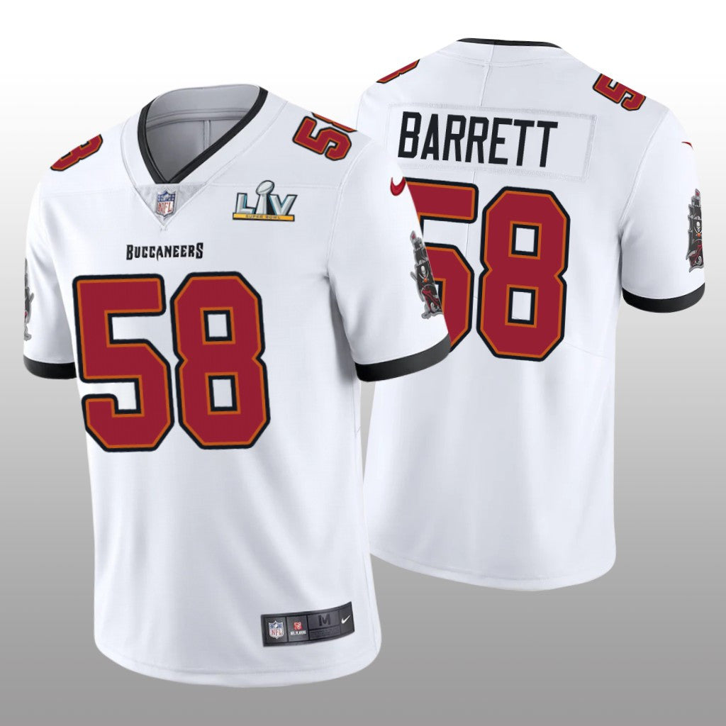 Tampa Bay Buccaneers Shaquil Barrett White Vapor Limited Jersey Super Bowl LV Men's