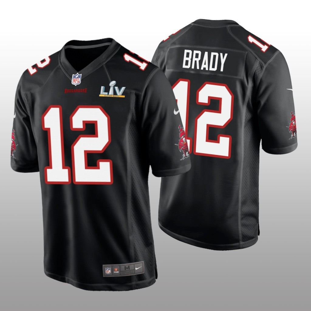 Tampa Bay Buccaneers Tom Brady Black Game Fashion Jersey Super Bowl LV Men's