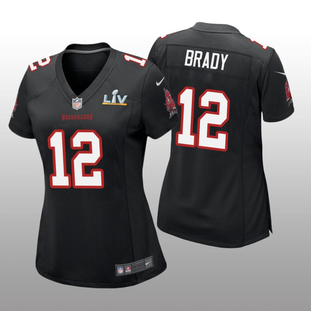 Tampa Bay Buccaneers Tom Brady Black Game Fashion Jersey Super Bowl LV Women's